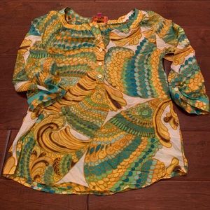 Trina Turk for Banana Republic printed tunic